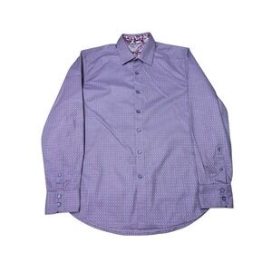 Robert Graham Men's Classic Fit Button‎ Down Long Sleeve Geometric Shirt Size L